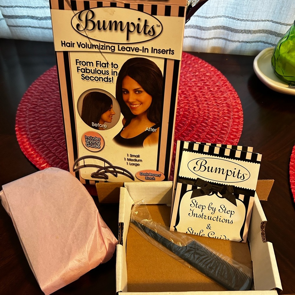 Bumpits Hair Volumizing Leave-In Inserts - Black/Brown